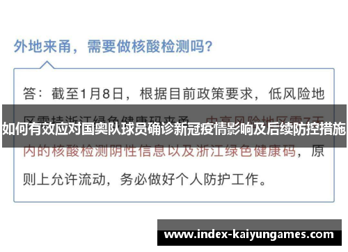 如何有效应对国奥队球员确诊新冠疫情影响及后续防控措施