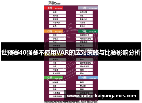 世预赛40强赛不使用VAR的应对策略与比赛影响分析
